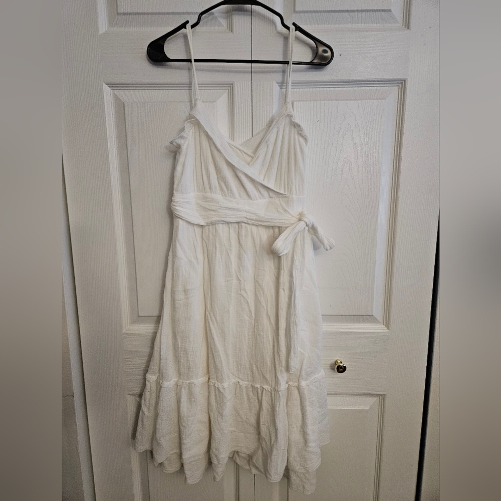 Diane Von Furstenberg White Cotton Dress S